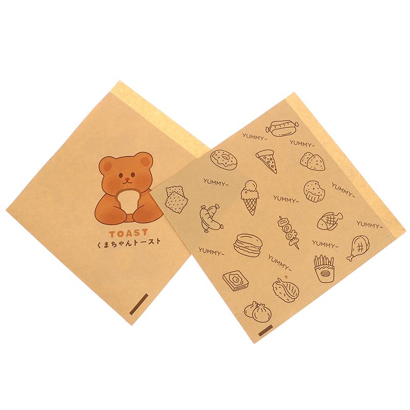 50Pcs Cute Cartoon Square Wax Paper Sandwiches Burgers Fries Fried Wrappers Bags Waxed Paper Baking Paper Food Packing Pouches
50Pcs Cute Cartoon Square Wax Paper Sandwiches Burgers Fries Fried Wrappers Bags Waxed Paper Baking Paper Food Packing Pouches
