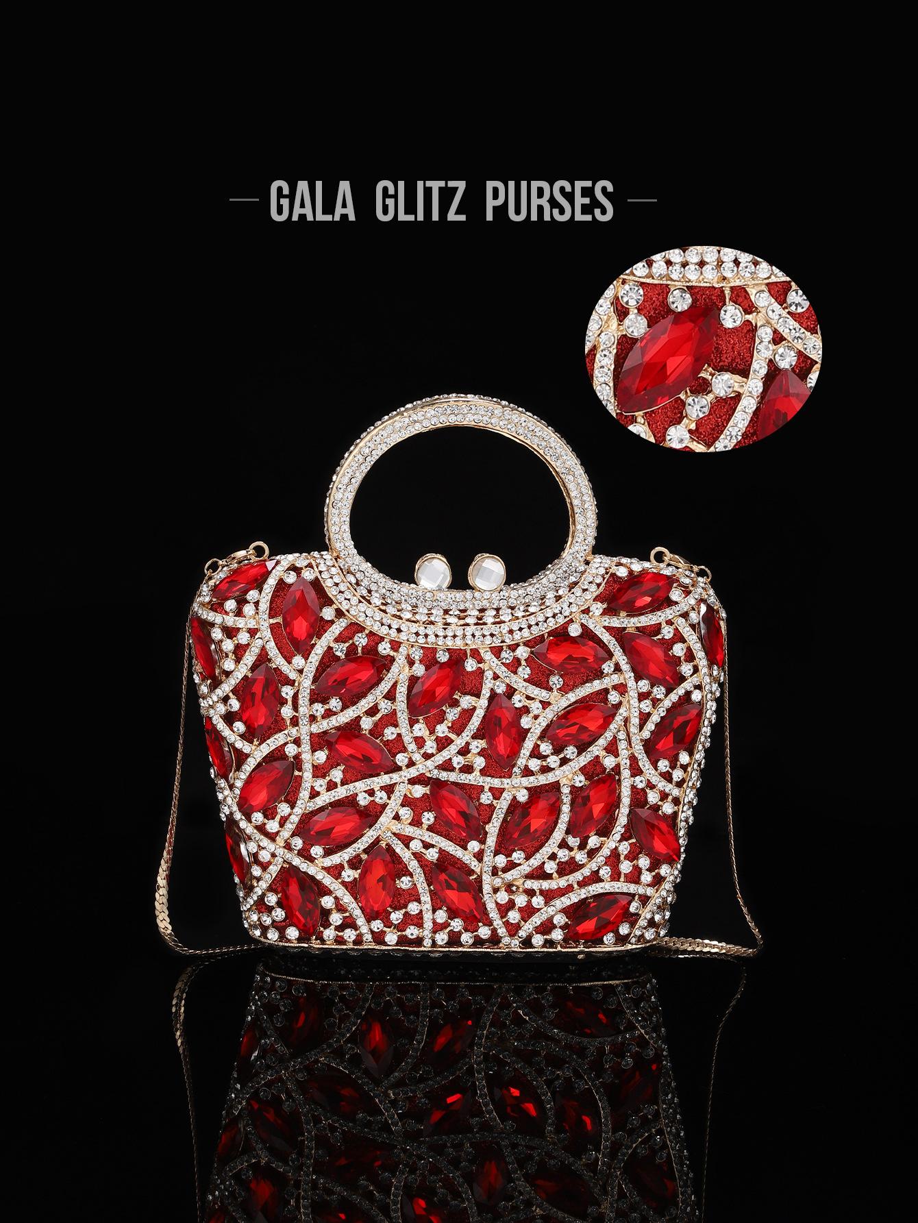 New Glass Color Diamond Evening Clutch Bags Women s Gem Water Diamond Handbags Alloy Material Hollow out Diamond Embellished...
New Glass Color Diamond Evening Clutch Bags Women s Gem Water Diamond Handbags Alloy Material Hollow out Diamond Embellished...