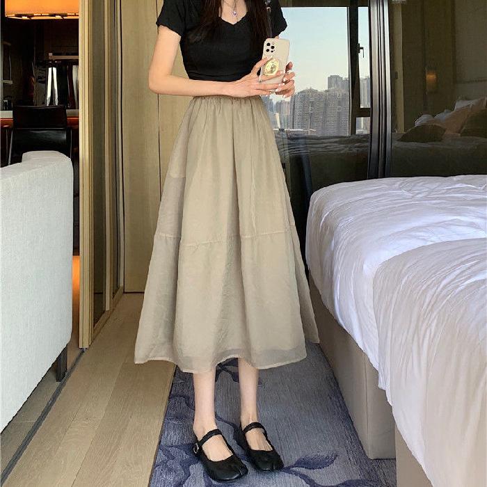 Summer A-shaped skirt women s medium and long gauze skirt Mori sweet pendulum skirt organza skirt XL
Summer A-shaped skirt women s medium and long gauze skirt Mori sweet pendulum skirt organza skirt XL