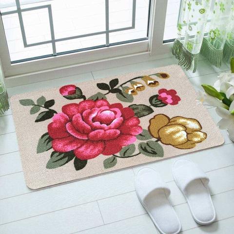 MINISO Retro Beautiful Red Flowers Carpet Living Room Sofa Bedroom Bedside Study Entrance Door Mat Non-slip Home Decoration Rug 40x60cm
MINISO Retro Beautiful Red Flowers Carpet Living Room Sofa Bedroom Bedside Study Entrance Door Mat Non-slip Home Decoration Rug 40x60cm