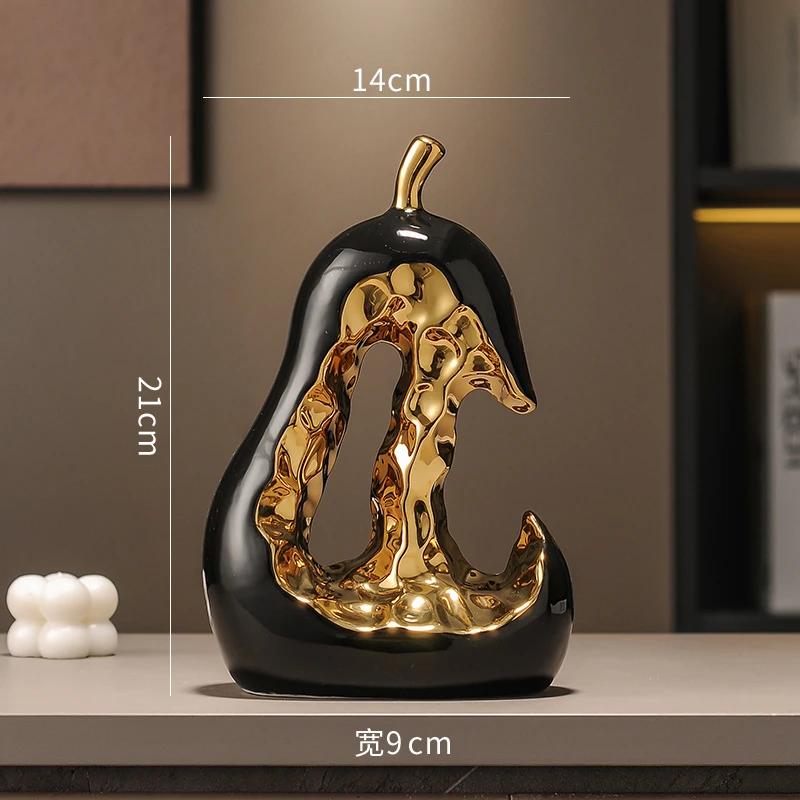 For Ceramic Handicraft Golden Pear Abstract Hollow Pear Artificial Fruit Sculpture Decorative Figurines Home Decoration Accessor
For Ceramic Handicraft Golden Pear Abstract Hollow Pear Artificial Fruit Sculpture Decorative Figurines Home Decoration Accessor