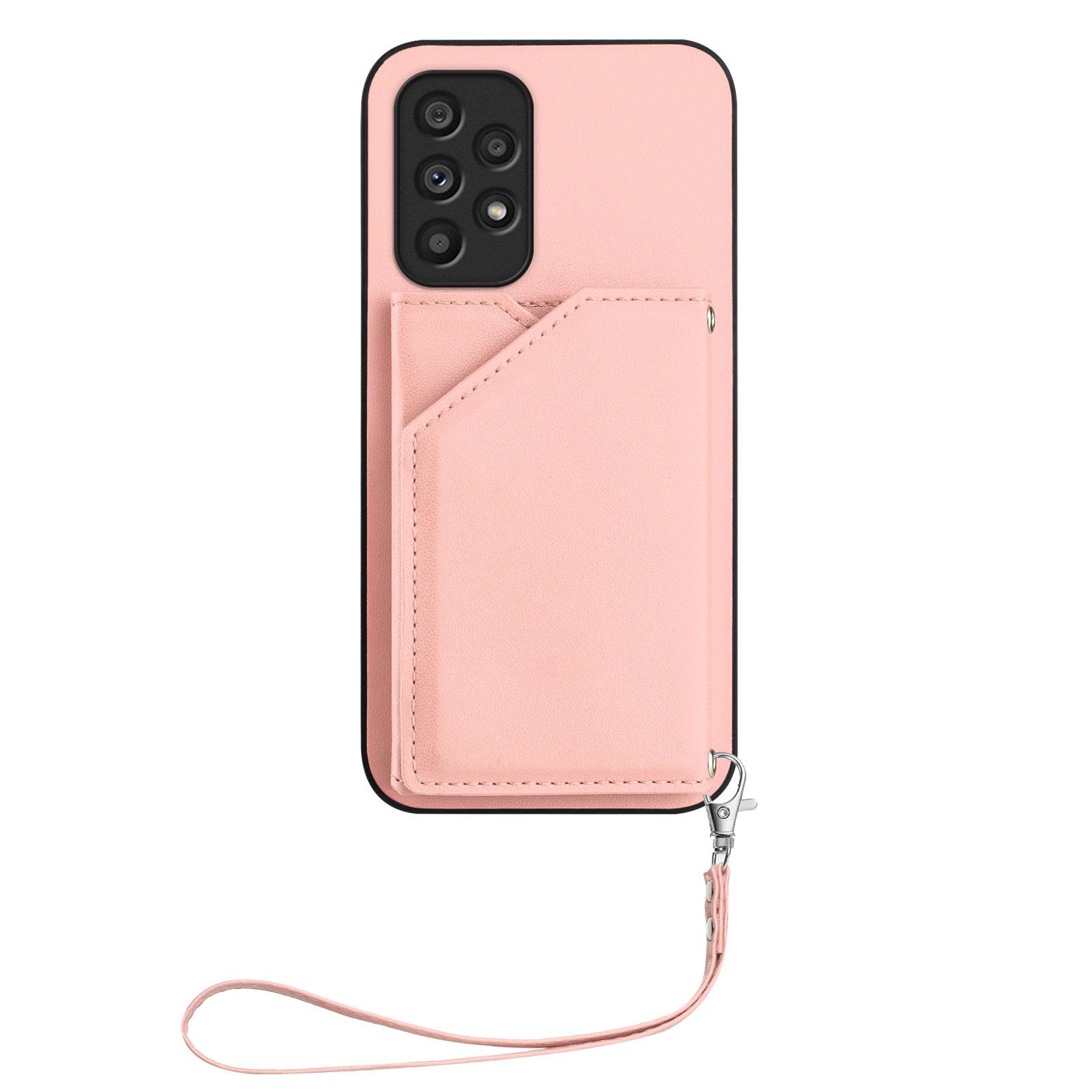 For Samsung Galaxy A53 5G Case Card Holder Kickstand Skin-Touch Phone Cover with Wrist Strap Green
For Samsung Galaxy A53 5G Case Card Holder Kickstand Skin-Touch Phone Cover with Wrist Strap Green