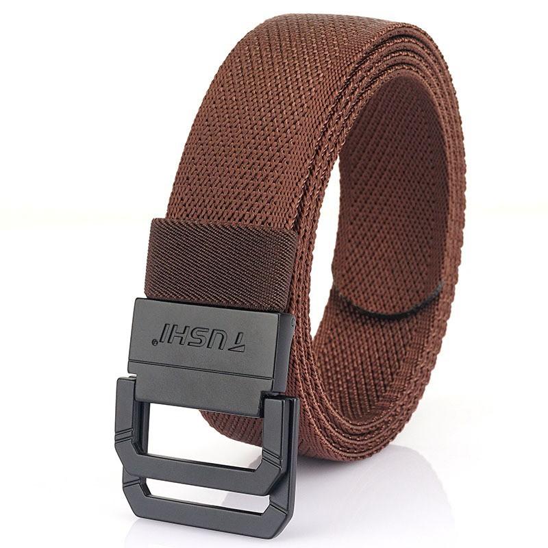 3.5cm Double Loop Buckle Thick Nylon Elastic Waist Belt Outdoor Mountain Climbing Leisure 120cm коричневий
3.5cm Double Loop Buckle Thick Nylon Elastic Waist Belt Outdoor Mountain Climbing Leisure 120cm коричневий