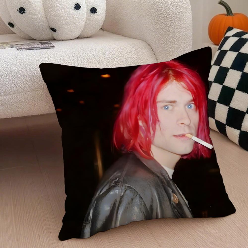 Grunge American Handsome Singer KKurt Cobain Cushion Cover Throw Pillow Cover Hidden Button Durable Polyester Chair Cushion 30x30cm
Grunge American Handsome Singer KKurt Cobain Cushion Cover Throw Pillow Cover Hidden Button Durable Polyester Chair Cushion 30x30cm