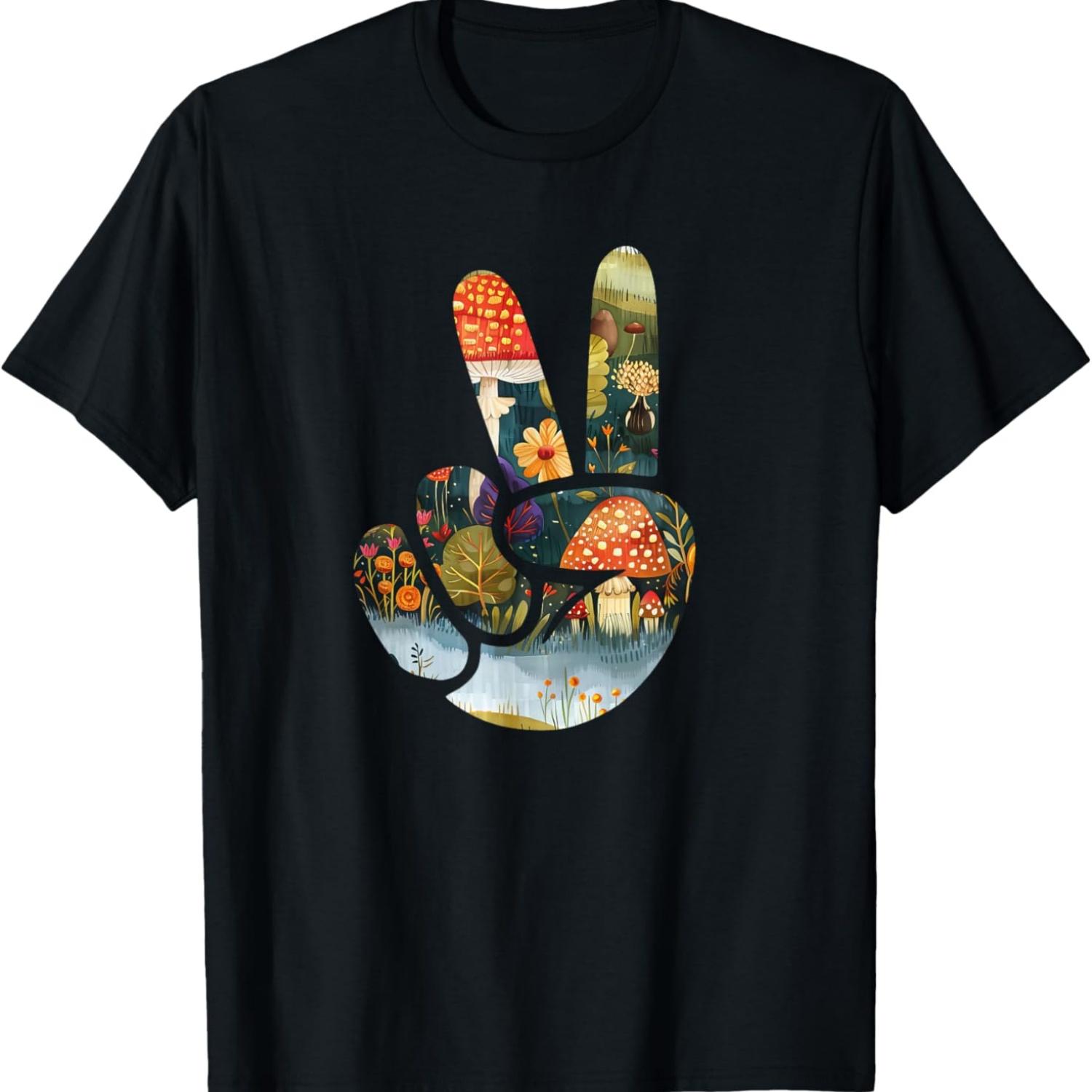 Natural Silhouette Forest Meadow Cottagecore Peace Sign Hand T-Shirt(20) S чёрный
Natural Silhouette Forest Meadow Cottagecore Peace Sign Hand T-Shirt(20) S чёрный