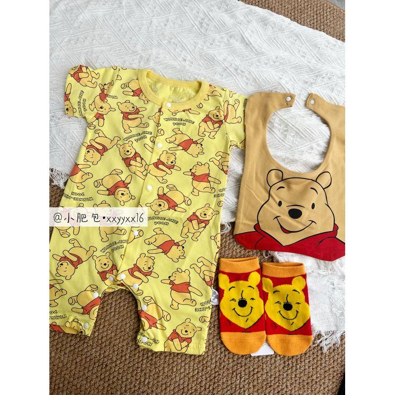 Little Fat Baby Japanese-Style Winnie the Pooh All-Over Print Snap-Button Short-Sleeve Romper and Bib Two-Piece Set 73
Little Fat Baby Japanese-Style Winnie the Pooh All-Over Print Snap-Button Short-Sleeve Romper and Bib Two-Piece Set 73