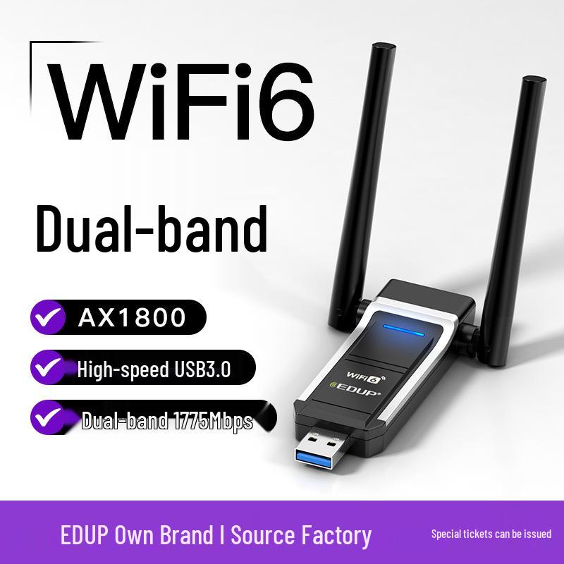 High-Speed Dual-Band Wi-Fi 6 Wireless Network Card for Desktop and Laptop 1 чорний
High-Speed Dual-Band Wi-Fi 6 Wireless Network Card for Desktop and Laptop 1 чорний