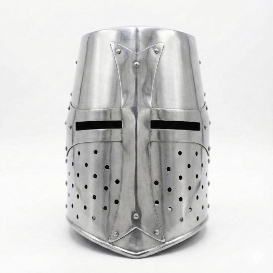 Handmade Medieval Knight Great Helmet Crusader Templar Armor Polished Steel Helmet for Cosplay, LARP, and Home Decor
Handmade Medieval Knight Great Helmet Crusader Templar Armor Polished Steel Helmet for Cosplay, LARP, and Home Decor