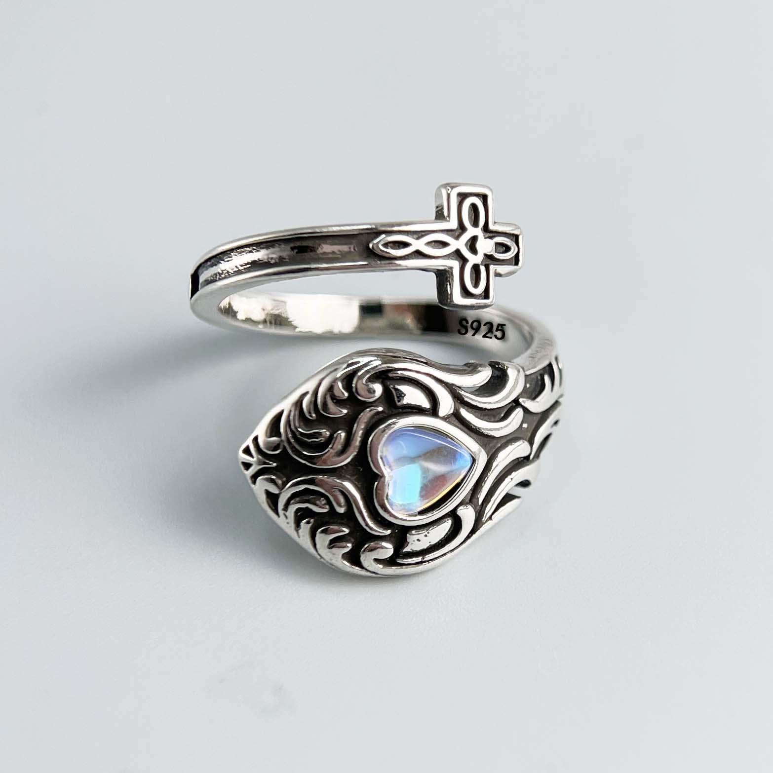 925 Sterling Silver Rings for Women Couple Minimalist Handmade Retro Moonstone Ring Fine Jewelry Gift Prevent Allergy resizable
925 Sterling Silver Rings for Women Couple Minimalist Handmade Retro Moonstone Ring Fine Jewelry Gift Prevent Allergy resizable