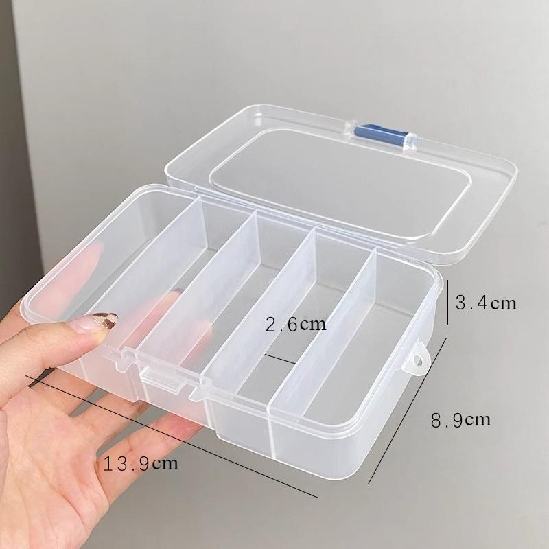 5&6 Grids Cotton Swab Storage Box Hair Clips Jewelry Storage Box Beauty Tool Small Accessories Partition Organizer Plastic Box
5&6 Grids Cotton Swab Storage Box Hair Clips Jewelry Storage Box Beauty Tool Small Accessories Partition Organizer Plastic Box