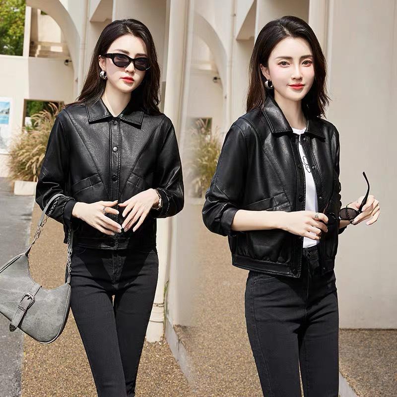 Женская 2024 Весенняя Модная Кожаная Куртка Высокого Класса - Короткая, Универсальная, Простой Стиль L (95-110 lbs) чёрный
Женская 2024 Весенняя Модная Кожаная Куртка Высокого Класса - Короткая, Универсальная, Простой Стиль L (95-110 lbs) чёрный