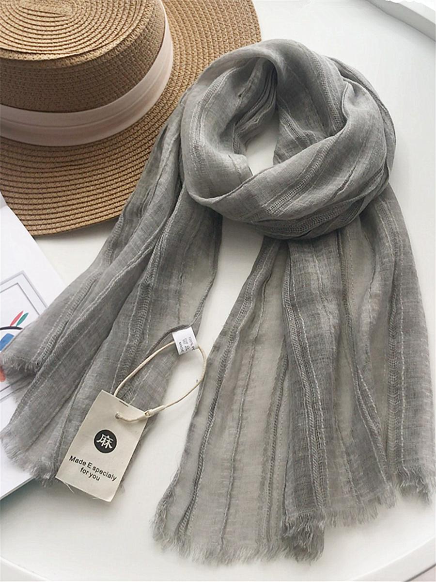 130x40cm Cotton Linen Solid Scarf Unisex Small Neck Wrap Warm Muffler for Women Men Kids Spring Autumn Winter сірий
130x40cm Cotton Linen Solid Scarf Unisex Small Neck Wrap Warm Muffler for Women Men Kids Spring Autumn Winter сірий