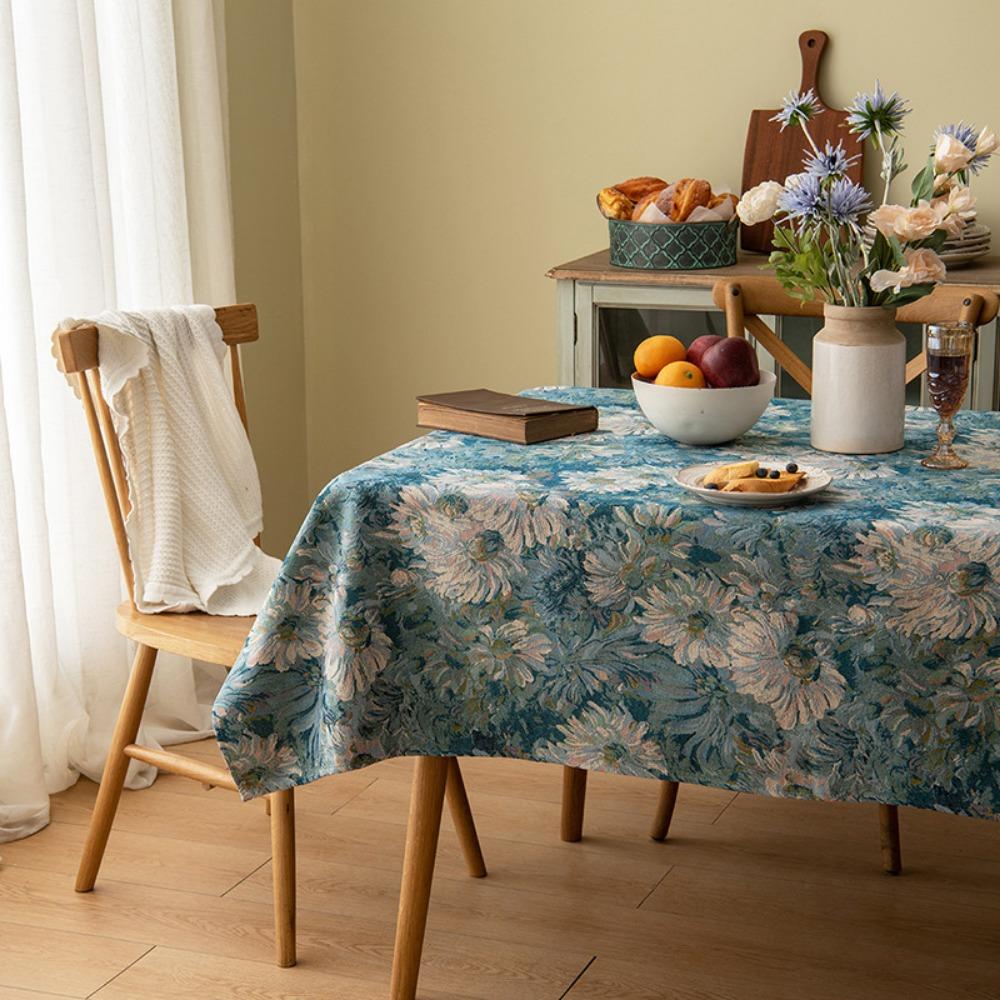 Retro American Tablecloth Elegant Dining Table Cover Oil Painting Design Luxury Table Mat Tea Table Cloth for Home Decor 90*90cm
Retro American Tablecloth Elegant Dining Table Cover Oil Painting Design Luxury Table Mat Tea Table Cloth for Home Decor 90*90cm