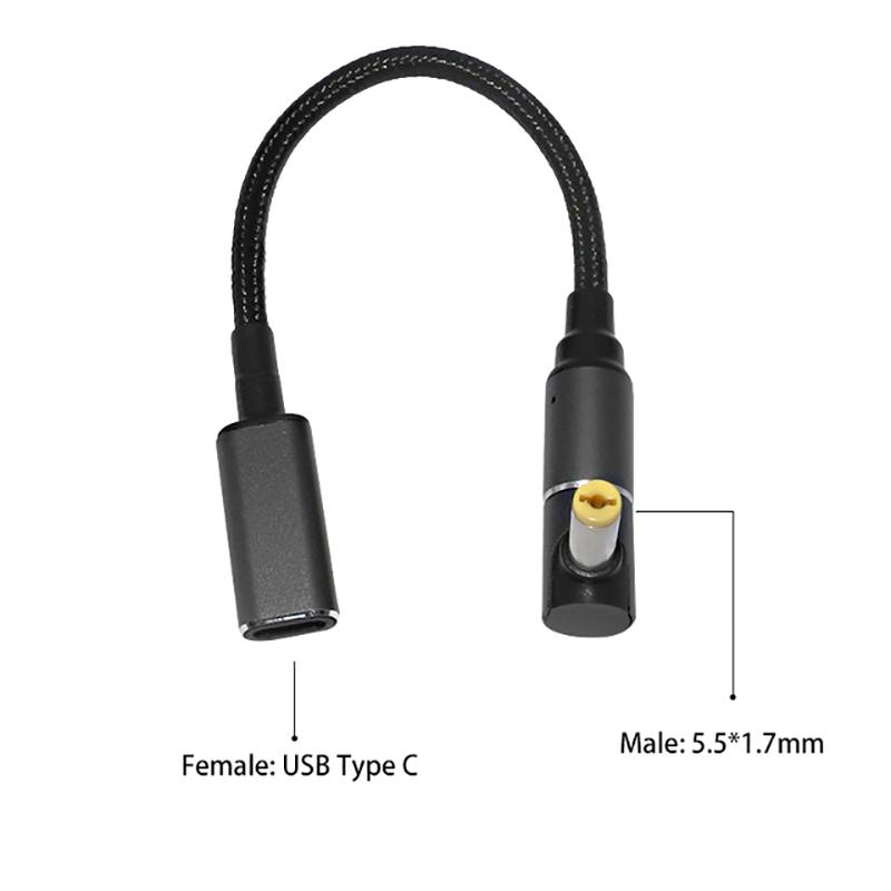 For Acer Laptop 19V 3.42A 4.74A 100W Fast Charging Cable+USB C to 5.5mm*1.7mm Magnetic Converter As Shown A
For Acer Laptop 19V 3.42A 4.74A 100W Fast Charging Cable+USB C to 5.5mm*1.7mm Magnetic Converter As Shown A