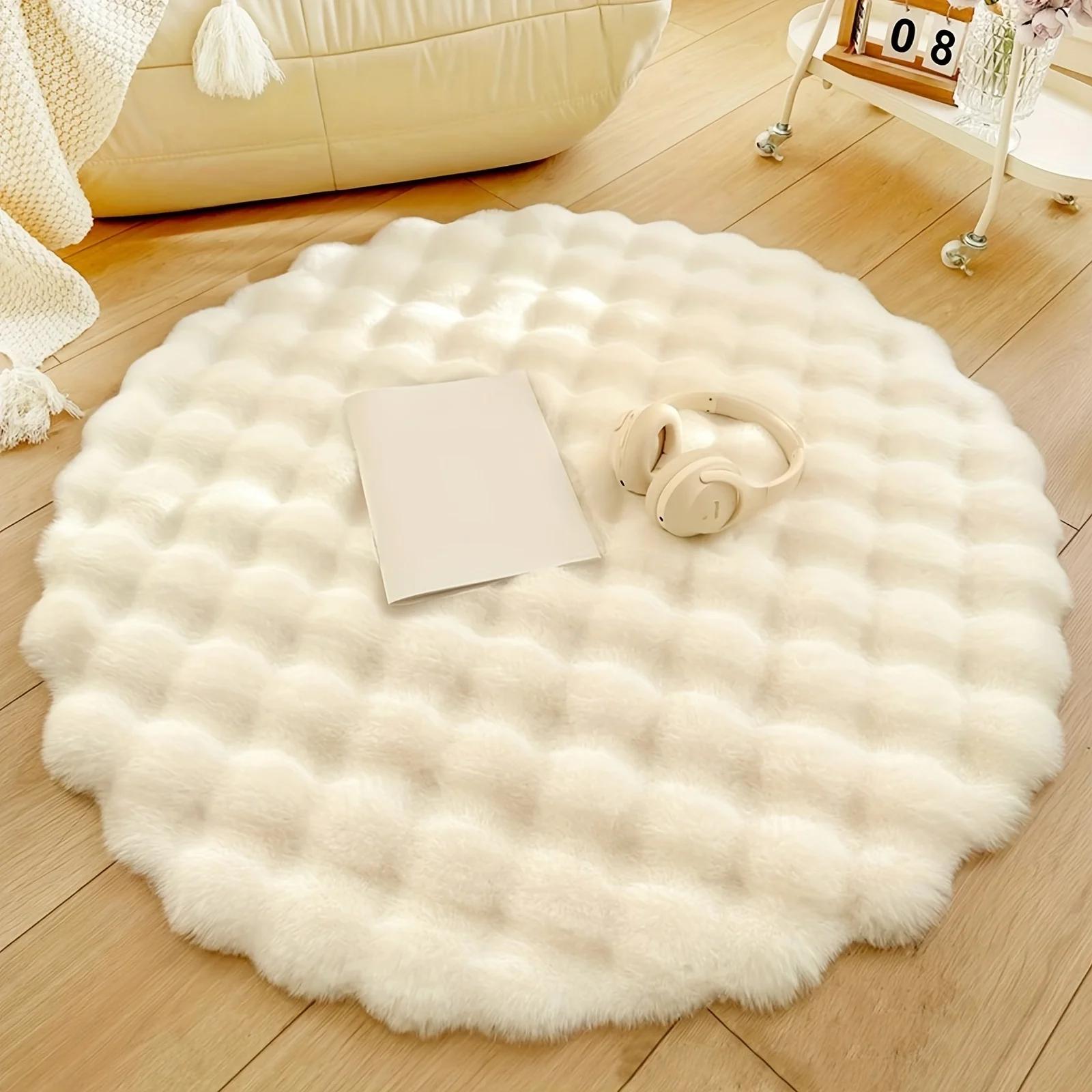 Round Bubble Velvet Carpet Solid Color Soft Fluffy Plush Non Slip Rugs Warm Bedroom Cushion Coffee Table Floor Mats Home Decor 50x50cm белый
Round Bubble Velvet Carpet Solid Color Soft Fluffy Plush Non Slip Rugs Warm Bedroom Cushion Coffee Table Floor Mats Home Decor 50x50cm белый