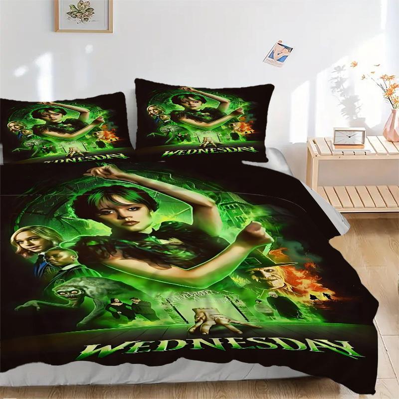 3pcs WEDNESDAY Addams Duvet Cover Set, 1 Duvet Cover + 2 Pillowcases (No Insert), High-Definition Print, Home & Dorm Set yy251208061 135x200cm
3pcs WEDNESDAY Addams Duvet Cover Set, 1 Duvet Cover + 2 Pillowcases (No Insert), High-Definition Print, Home & Dorm Set yy251208061 135x200cm