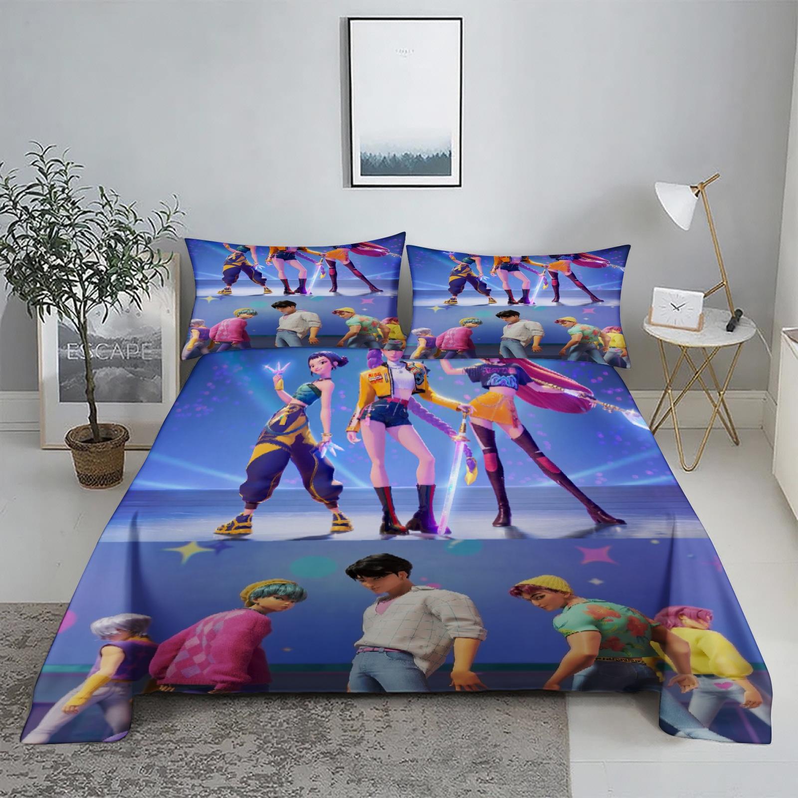 Mira D-Demon Hunters K-pop Bed Sheet Set 3D Printed Bed Flat Sheet With Pillowcase Bed Linen King Queen Size 110X230cm(2Pcs)
Mira D-Demon Hunters K-pop Bed Sheet Set 3D Printed Bed Flat Sheet With Pillowcase Bed Linen King Queen Size 110X230cm(2Pcs)