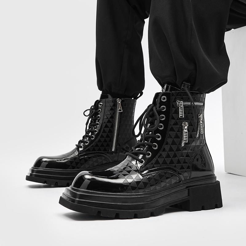 Модные мужские лакированные кожаные сапоги дизайнерская обувь сценическое платье для ночного клуба ковбойские сапоги на платформе красивые высокие мотоциклетные сапоги 270 чёрный
Модные мужские лакированные кожаные сапоги дизайнерская обувь сценическое платье для ночного клуба ковбойские сапоги на платформе красивые высокие мотоциклетные сапоги 270 чёрный