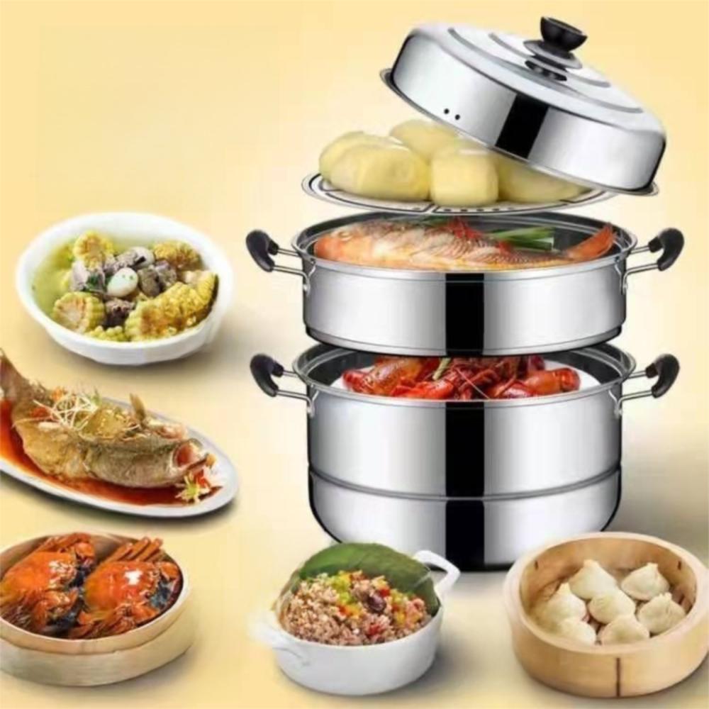 Stainless Steel Soup Steam Pot 26-34cm Stockpot Cookware Steamer Cooker Induction Cooker Gas 26cm
Stainless Steel Soup Steam Pot 26-34cm Stockpot Cookware Steamer Cooker Induction Cooker Gas 26cm