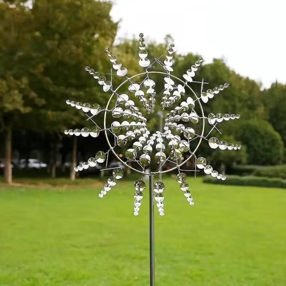1 Pcs New 3D Outdoor Garden Ornaments Mini Windmill Wind Energy Kinetic Art Pinwheel Magical Unique Magic Metal Windmill срібний
1 Pcs New 3D Outdoor Garden Ornaments Mini Windmill Wind Energy Kinetic Art Pinwheel Magical Unique Magic Metal Windmill срібний