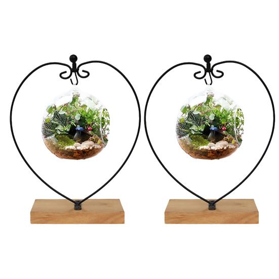 2 шт. декоративные кронштейны в форме сердца, стабильная структура, стеклянный шар, мягкий плюшевый подвесной стенд, украшение, металлическая подставка, держатель для цветочного горшка 2pcs
2 шт. декоративные кронштейны в форме сердца, стабильная структура, стеклянный шар, мягкий плюшевый подвесной стенд, украшение, металлическая подставка, держатель для цветочного горшка 2pcs