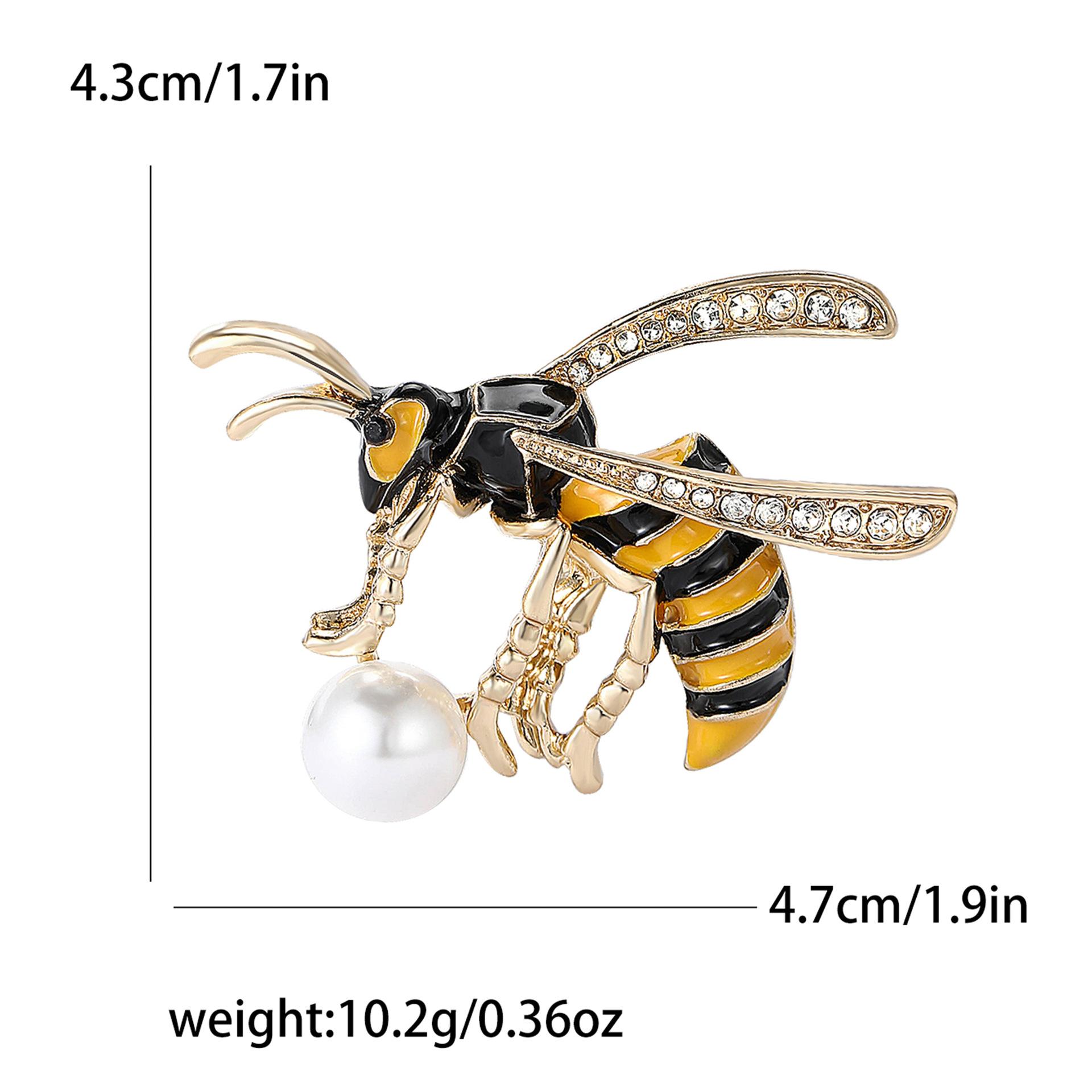 Персонализированная универсальная эмалевая брошь-оса из сплава, креативная мультяшная мужская и женская рубашка, корсаж, ювелирное украшение, булавка