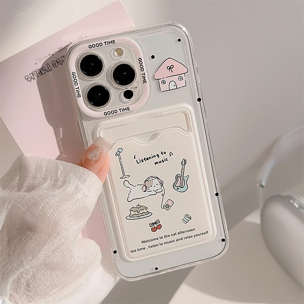 Корейский Милый Чехол-Держатель для Карт с Кошкой для iPhone 16 15 14 13 12 11 Pro Max X XR 7 8 Plus SE Кошелек Противоударный Мягкий Чехол Funda For iPhone 15 Pro Max&Silicon
Корейский Милый Чехол-Держатель для Карт с Кошкой для iPhone 16 15 14 13 12 11 Pro Max X XR 7 8 Plus SE Кошелек Противоударный Мягкий Чехол Funda For iPhone 15 Pro Max&Silicon