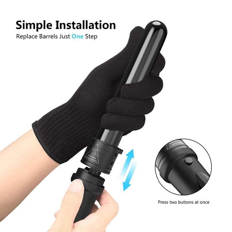 New Design Portable Professional Electric Curler Barrel Interchangeable Styling Tools Ceramic 5 in 1 Hair Iron Curling EU чорний
New Design Portable Professional Electric Curler Barrel Interchangeable Styling Tools Ceramic 5 in 1 Hair Iron Curling EU чорний
