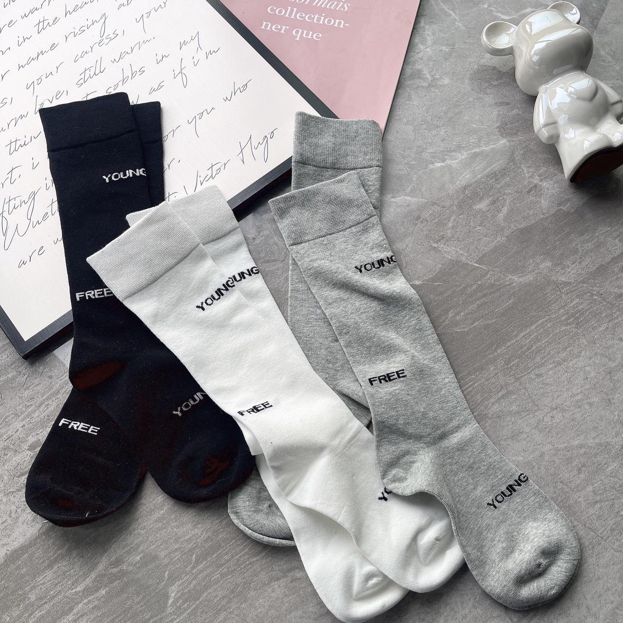 European Style Personalized Knee-Length Letter Cotton Socks - Trendy & Fashionable HK Slimming JK Calf Design One Size чёрный
European Style Personalized Knee-Length Letter Cotton Socks - Trendy & Fashionable HK Slimming JK Calf Design One Size чёрный