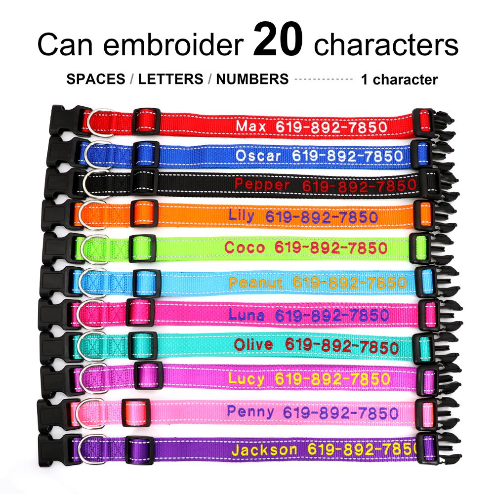 Personalized Nylon Embroidered Dog Collars Customized Puppy ID Name Collar for Small Medium Large Dogs Adjustable Pet Collar S чёрный
Personalized Nylon Embroidered Dog Collars Customized Puppy ID Name Collar for Small Medium Large Dogs Adjustable Pet Collar S чёрный