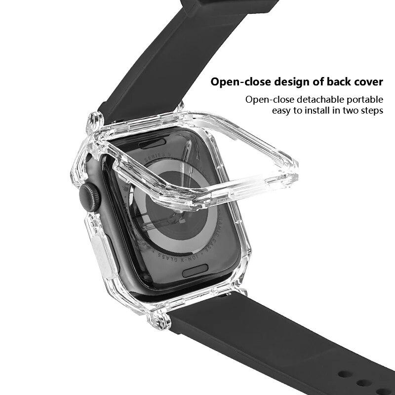 Спортивный браслет для Apple Watch Band 44 мм 45 мм Mod Kit резиновый роскошный прозрачный силиконовый чехол для Iwatch Series 8 7 6 SE 5 4 for 6 5 SE 44mm
Спортивный браслет для Apple Watch Band 44 мм 45 мм Mod Kit резиновый роскошный прозрачный силиконовый чехол для Iwatch Series 8 7 6 SE 5 4 for 6 5 SE 44mm