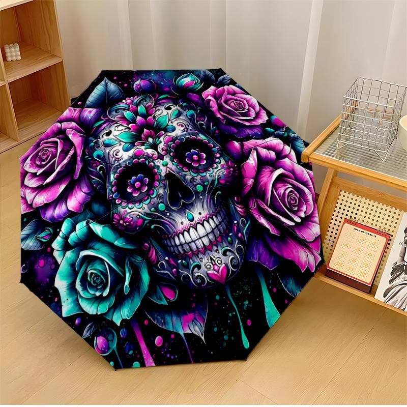 Skull (3) Printed umbrella windproof folding umbrella portable sun and rain umbrella suitable for gifting
Skull (3) Printed umbrella windproof folding umbrella portable sun and rain umbrella suitable for gifting