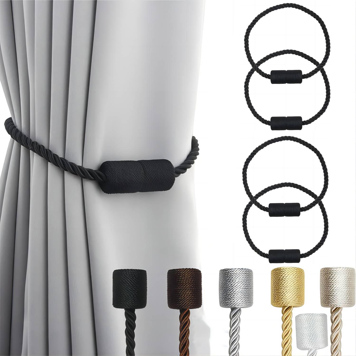 4 Pieces of Magnetic Curtain Ties, Home Curtain Buckles, Curtain Straps for Fixed Curtains and Curtains, Living Room tiebacks чёрный
4 Pieces of Magnetic Curtain Ties, Home Curtain Buckles, Curtain Straps for Fixed Curtains and Curtains, Living Room tiebacks чёрный
