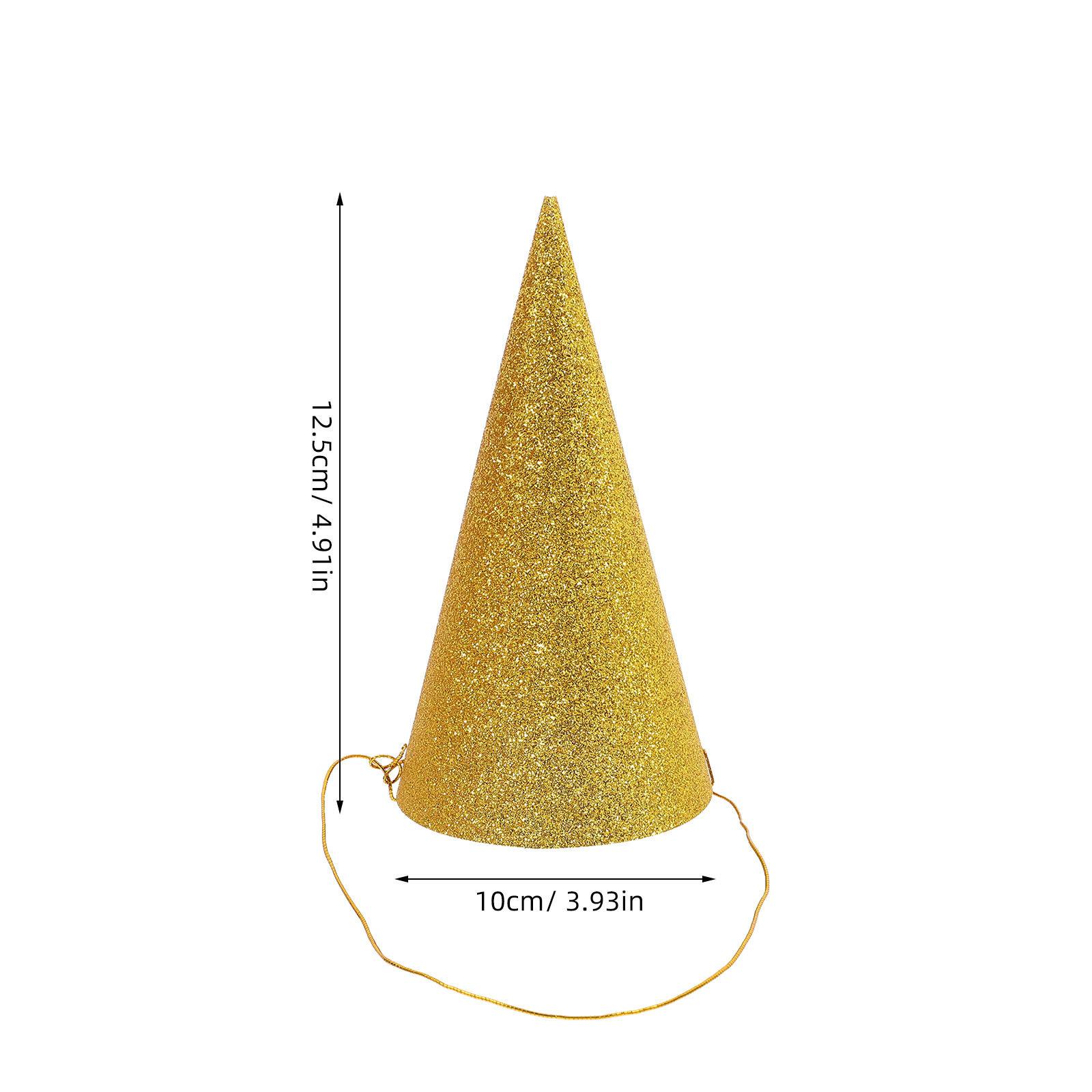 12Pcs Glitter Cone Birthday Hats for Party Supplies Shower Classroom Decorations золотистый
12Pcs Glitter Cone Birthday Hats for Party Supplies Shower Classroom Decorations золотистый