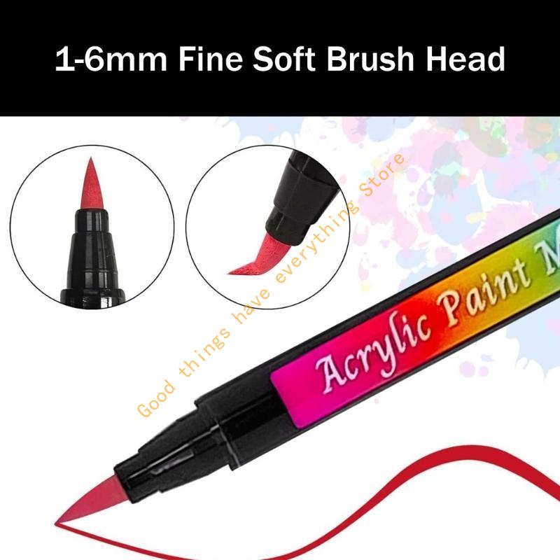 30Pieces Acrylic Marker 30 Colors Acrylic Marker Brush Marker Pen for Art Painting Scrapbooking DIY Craft 55KF CN
30Pieces Acrylic Marker 30 Colors Acrylic Marker Brush Marker Pen for Art Painting Scrapbooking DIY Craft 55KF CN