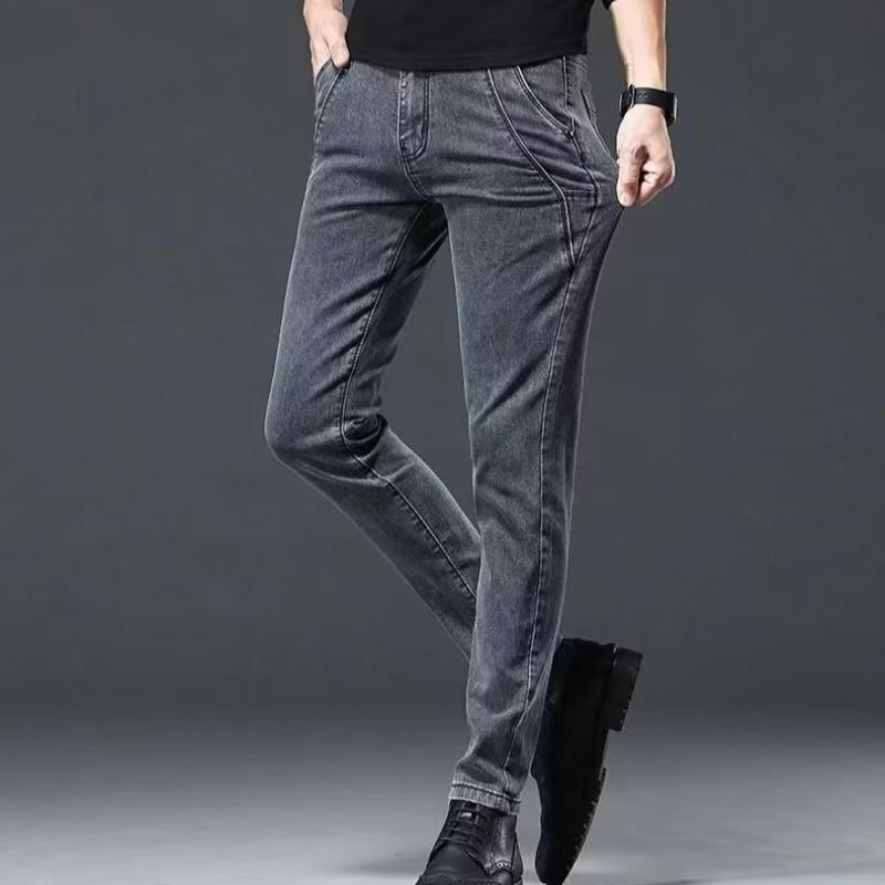 Мужские облегающие джинсы-стрейч в корейском стиле: Модные, универсальные, повседневные длинные брюки на весну и осень 29 серый
Мужские облегающие джинсы-стрейч в корейском стиле: Модные, универсальные, повседневные длинные брюки на весну и осень 29 серый