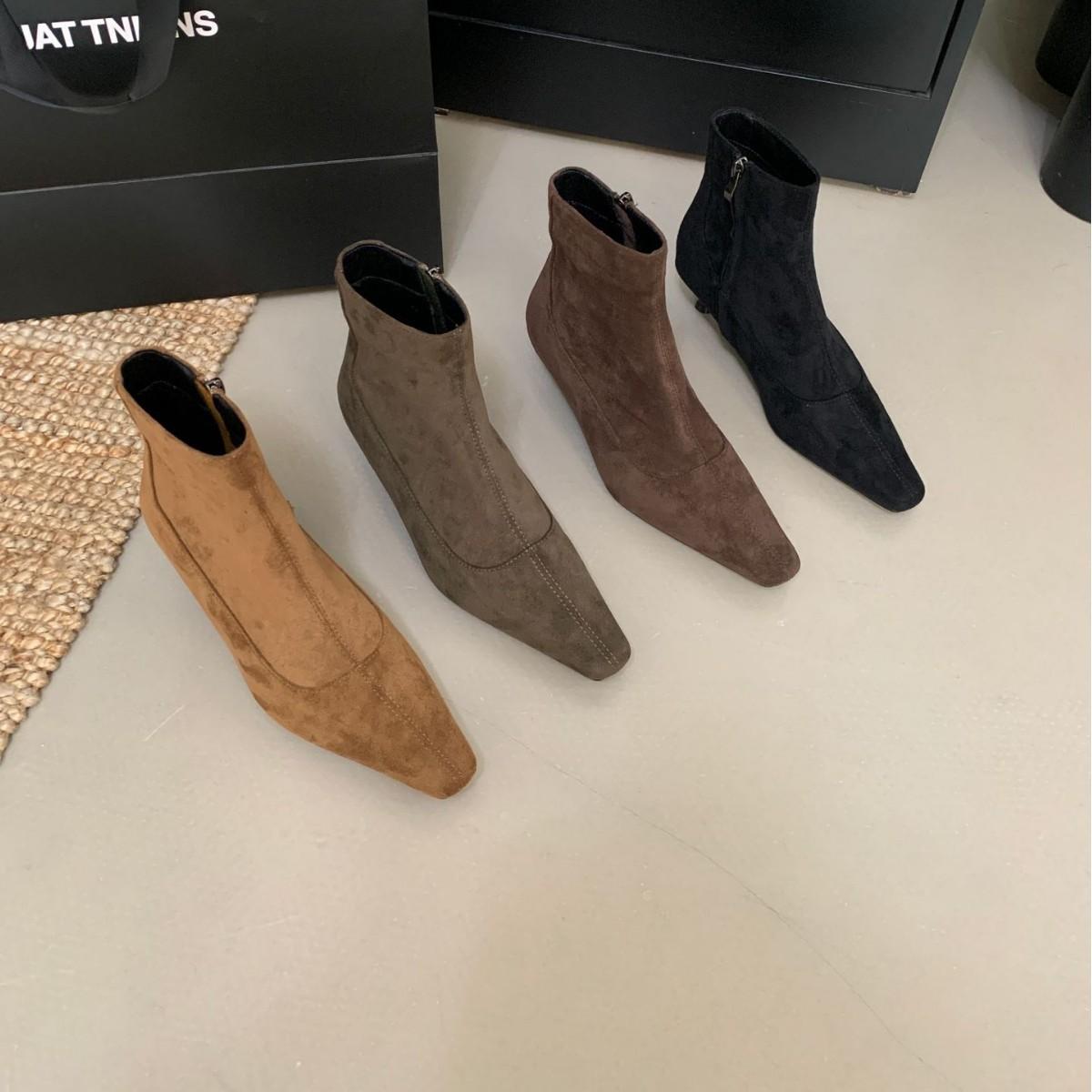 2025 new square head low tube thin versatile rear zipper Martin fashion suede belt buckle women s short boots 39 зелений
2025 new square head low tube thin versatile rear zipper Martin fashion suede belt buckle women s short boots 39 зелений