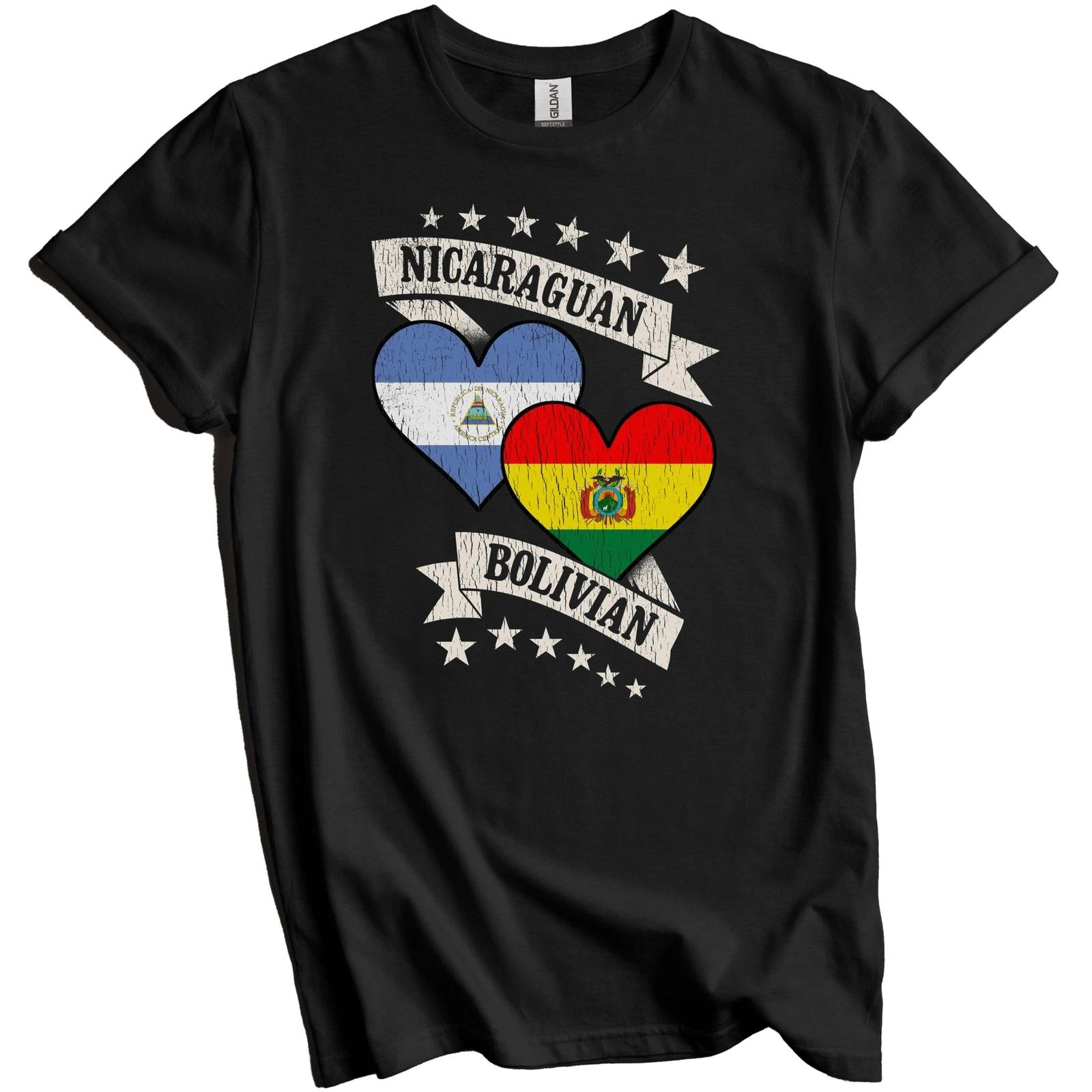 Nicaraguan Bolivian Heart Flags Nicaragua Bolivia T-Shirt S
Nicaraguan Bolivian Heart Flags Nicaragua Bolivia T-Shirt S