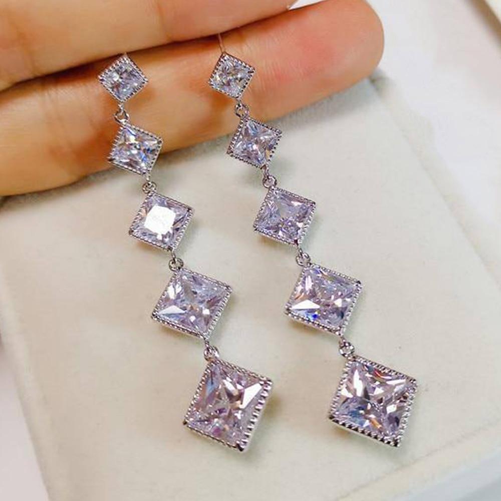 Huitan Fashion Women s Dangle Earrings with AAA Princess Cubic Zirconia High-quality Copper Color Hanging Earrings 2022 Zircon
Huitan Fashion Women s Dangle Earrings with AAA Princess Cubic Zirconia High-quality Copper Color Hanging Earrings 2022 Zircon