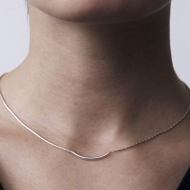ohuuu eating line necklace 925 silver
ohuuu eating line necklace 925 silver
