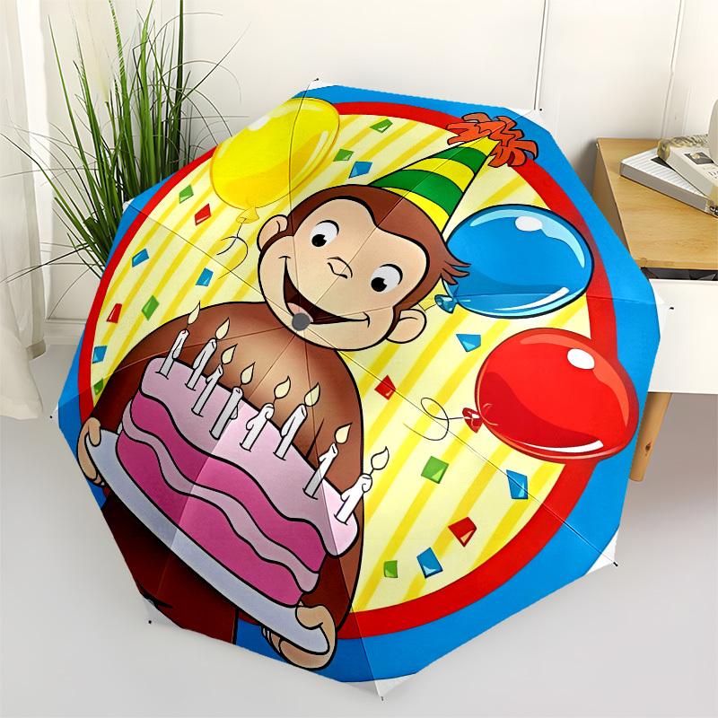 Birthday, Monkey Automatic Opening and Closing, 8 rib Structure Portable Umbrella, Suitable for Men and Women in All Seasons Perfect Gift f
Birthday, Monkey Automatic Opening and Closing, 8 rib Structure Portable Umbrella, Suitable for Men and Women in All Seasons Perfect Gift f