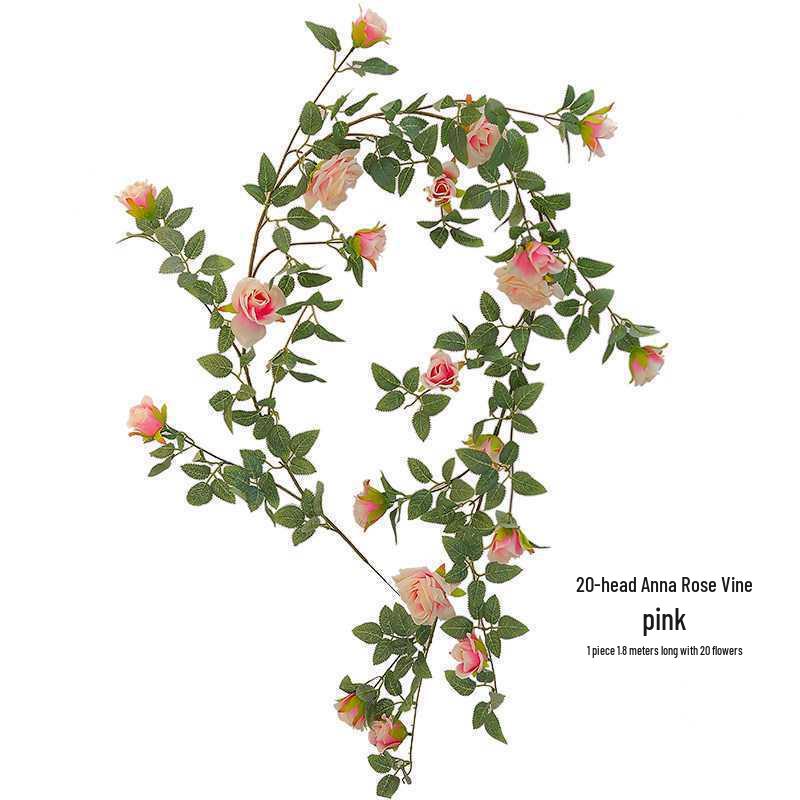 Artificial Rose Vine for Indoor Air Conditioner Pipe and Wall Decoration
Artificial Rose Vine for Indoor Air Conditioner Pipe and Wall Decoration