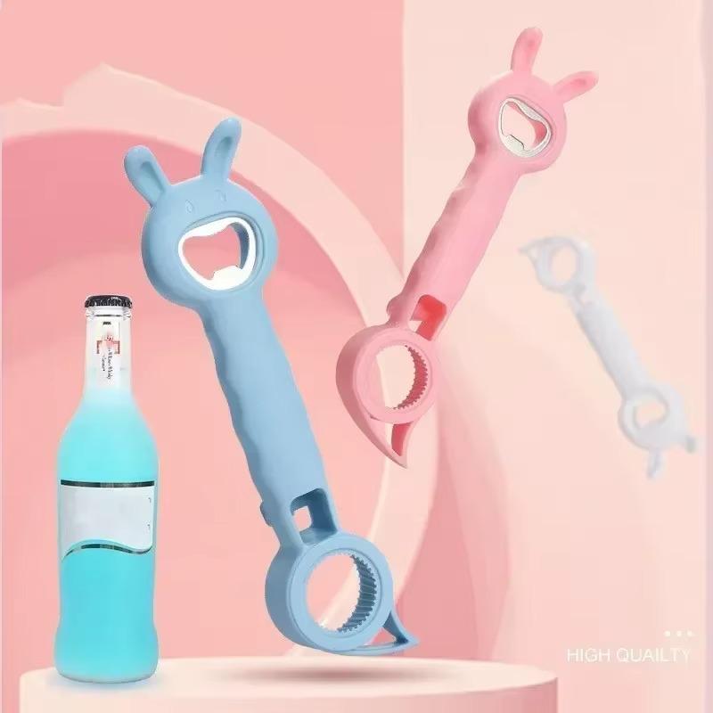4 in 1 Beer Bottle Opener Multi-purpose Beverage Jar Can Bottle Opener Plastic Corkscrew Dining Bar Gadgets Kitchen Tool синій
4 in 1 Beer Bottle Opener Multi-purpose Beverage Jar Can Bottle Opener Plastic Corkscrew Dining Bar Gadgets Kitchen Tool синій