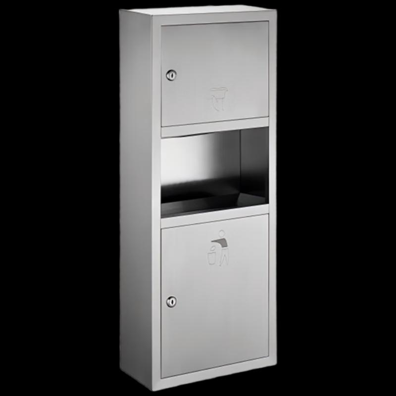 Juyuan AK75 Wall-Mounted Stainless Steel 2-in-1 Bathroom Dispenser
Juyuan AK75 Wall-Mounted Stainless Steel 2-in-1 Bathroom Dispenser