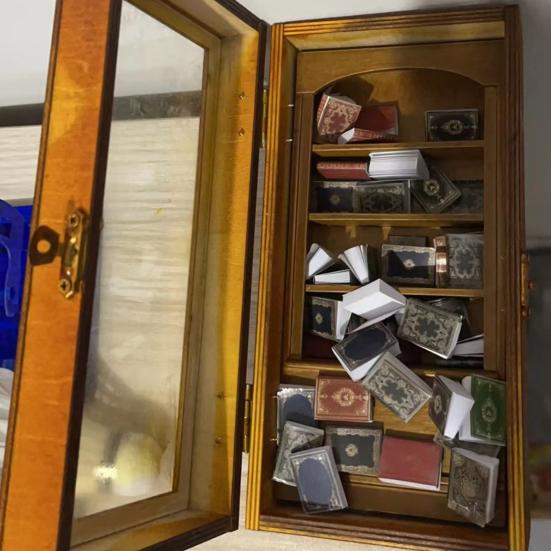 Миниатюрное украшение для книжной полки, облегчение тревоги, трясущаяся книга, деревянная библиотека, компактное причудливое украшение для книжной полки
Миниатюрное украшение для книжной полки, облегчение тревоги, трясущаяся книга, деревянная библиотека, компактное причудливое украшение для книжной полки
