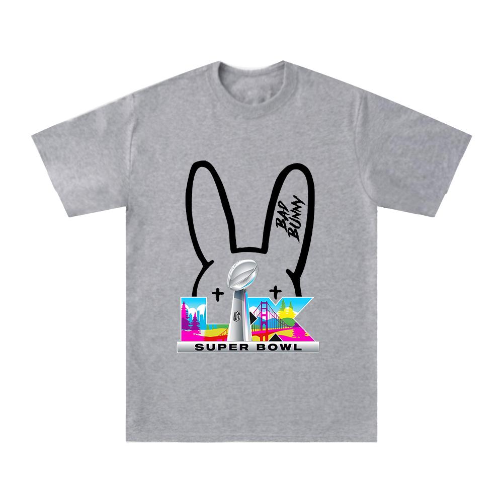 Bad Bunny Super Bowl Logo Unisex TShirt Women Unisex Fashion Short Sleeve Y2k Clothes Cotton Graphic High Quality Tee Short Sleeve 4XL
Bad Bunny Super Bowl Logo Unisex TShirt Women Unisex Fashion Short Sleeve Y2k Clothes Cotton Graphic High Quality Tee Short Sleeve 4XL