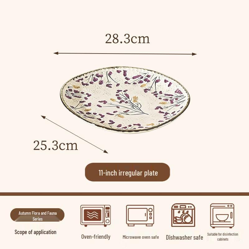 RuHan Floral Ceramic 3-Compartment Dumpling Plate
RuHan Floral Ceramic 3-Compartment Dumpling Plate