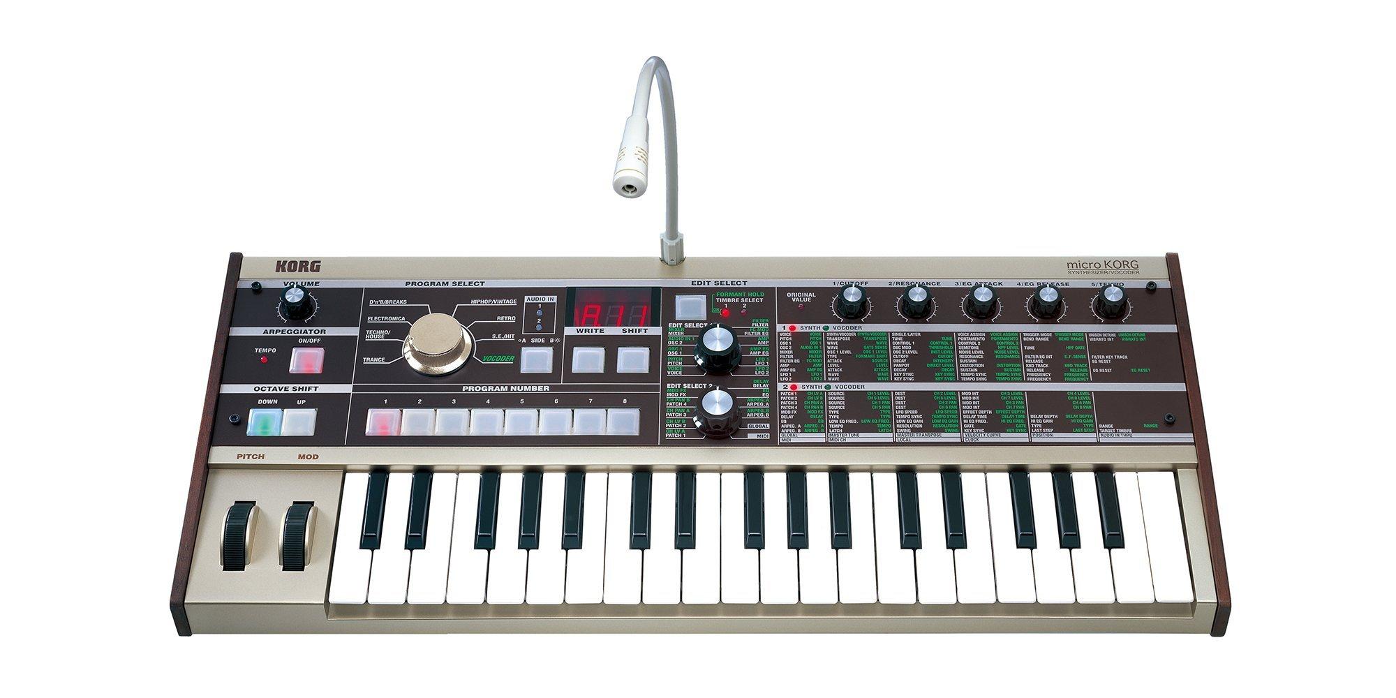 KORG Аналоговий моделюючий синтезатор Вокодер microKORG Компактний акумуляторний 37-клавішний адаптер Мікрофон в комплекті
KORG Аналоговий моделюючий синтезатор Вокодер microKORG Компактний акумуляторний 37-клавішний адаптер Мікрофон в комплекті