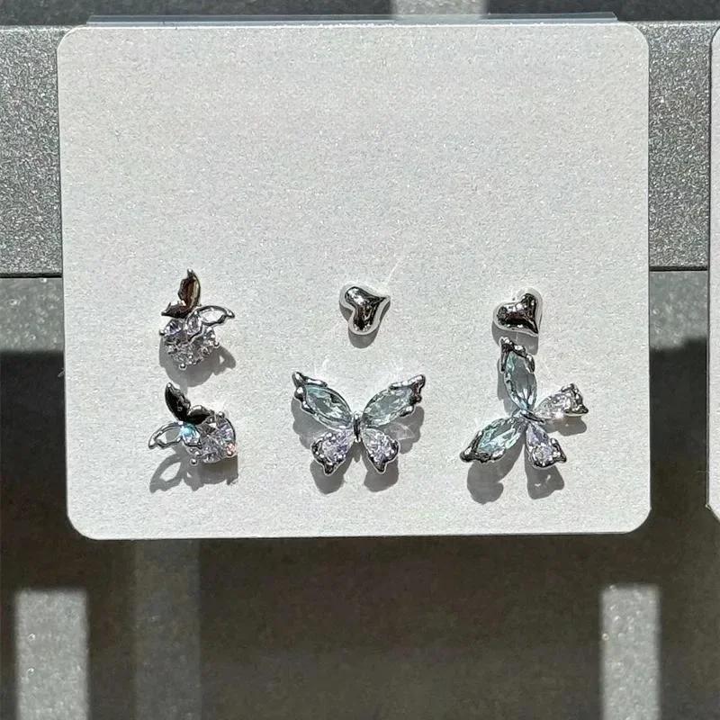 6pcs/Set Gothic Punk Crystal Star Moon Pendant Earring Set Women Vintage Stud Aesthetic Grunge Trendy Y2K Zircon Accessories
6pcs/Set Gothic Punk Crystal Star Moon Pendant Earring Set Women Vintage Stud Aesthetic Grunge Trendy Y2K Zircon Accessories