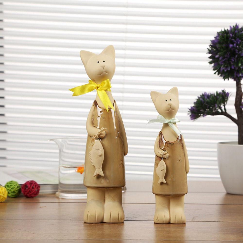 2pcs Cute Cat Figurines Modern Miniatures Sculpture Desktop Ornament Animal Art Statues Tea Table бежевый
2pcs Cute Cat Figurines Modern Miniatures Sculpture Desktop Ornament Animal Art Statues Tea Table бежевый